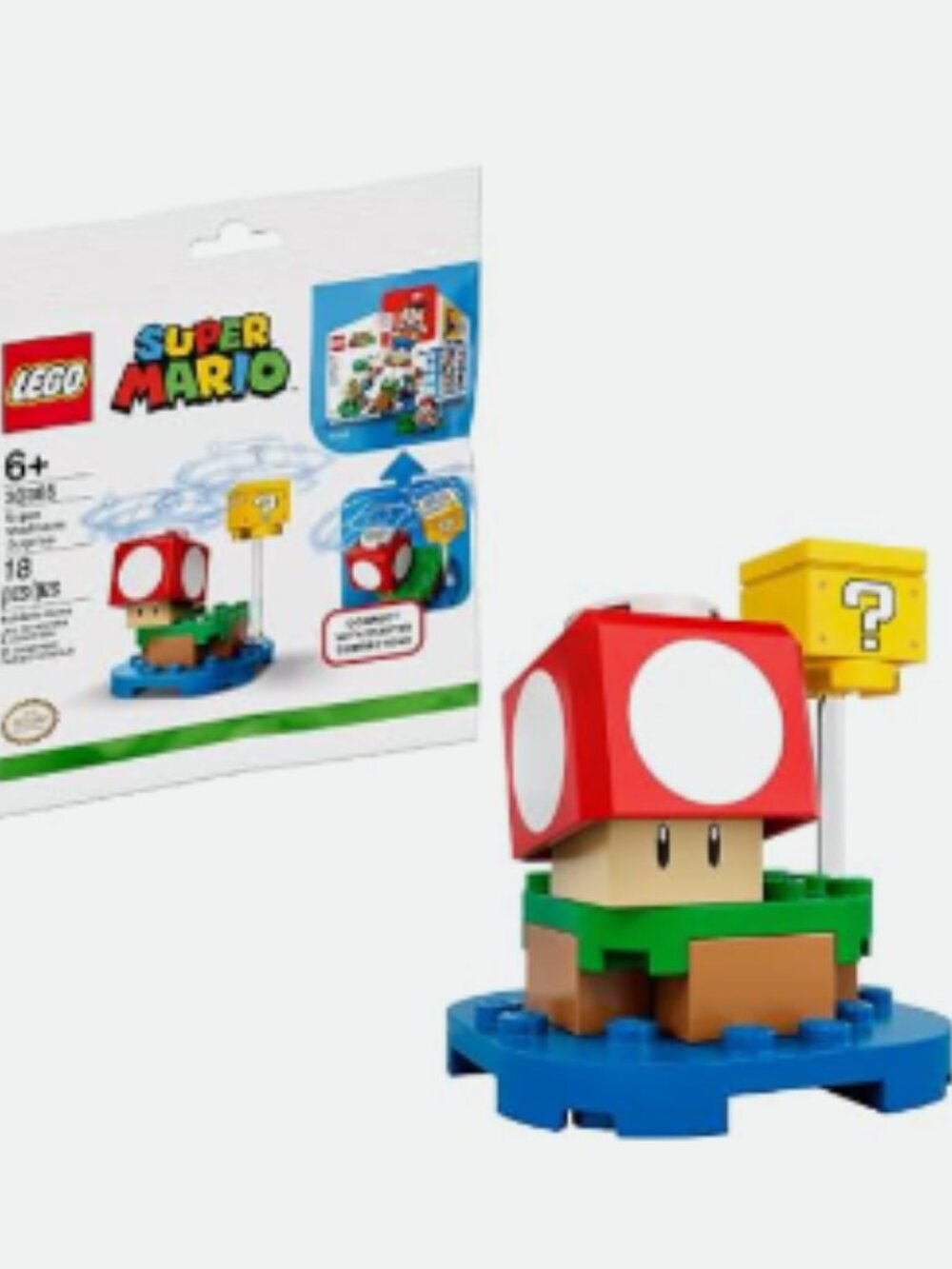 NEW Retired Lego Super Mario Super Mushroom Surprise Expansion Set (30385) HTF